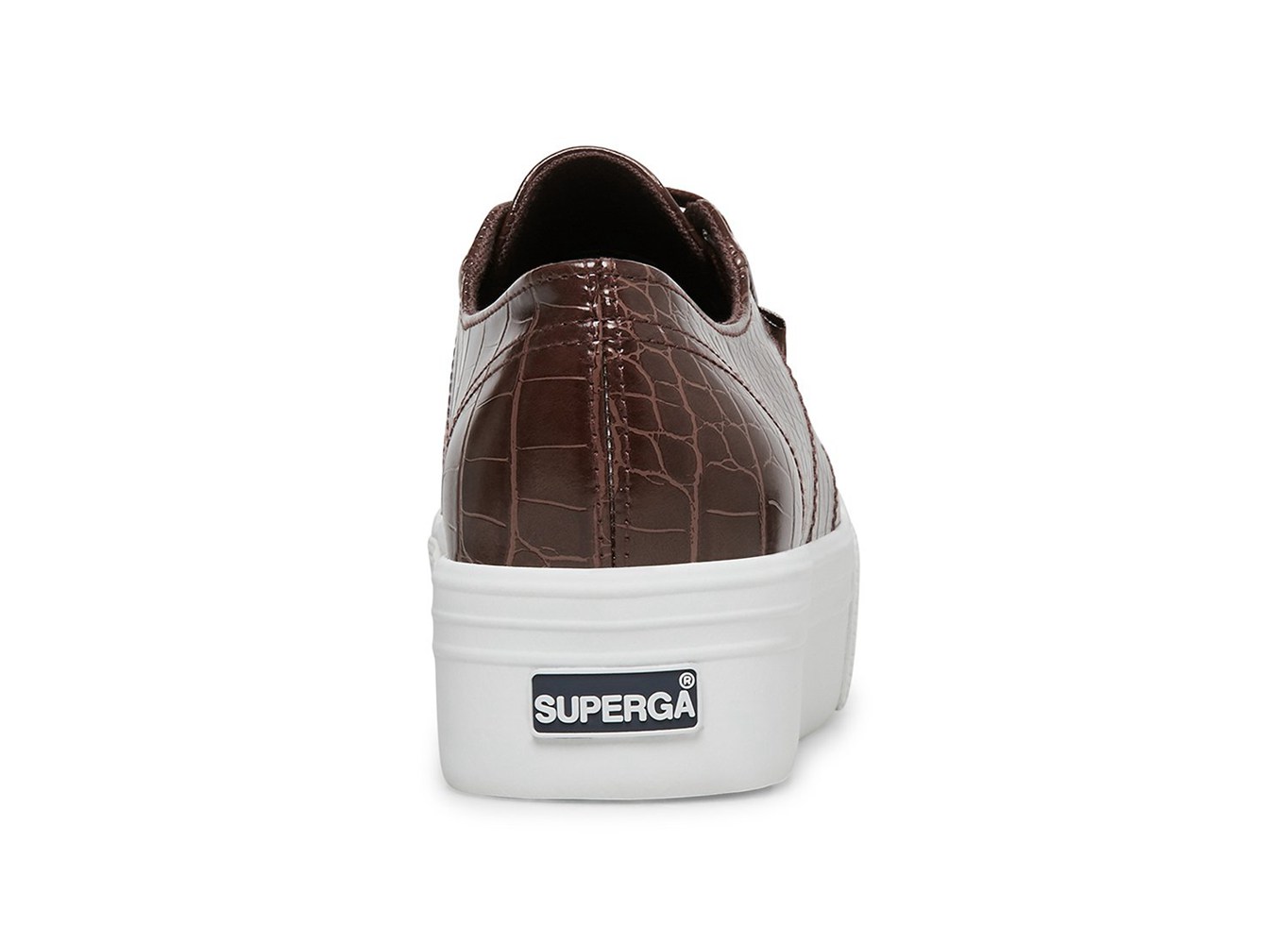 Platform Feminino Marrom - Superga 2790 Faux Crocodile - UOHLP-9240